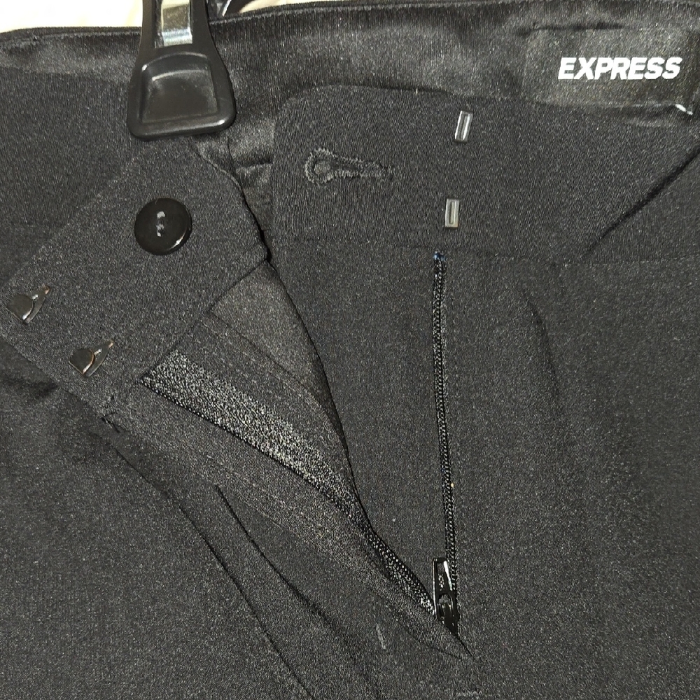 NWT Express Classic Boot Midrise Black Supersoft Twill Pants Size 10R - Picture 6 of 6